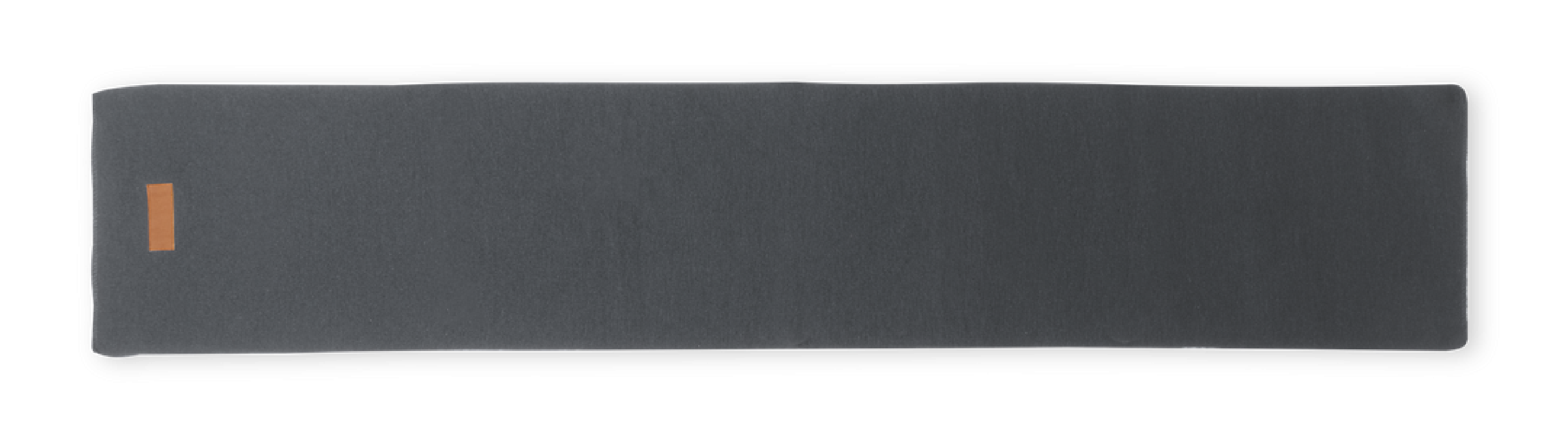 Sciarpa unisex con patch in similpelle - cod. MK1806