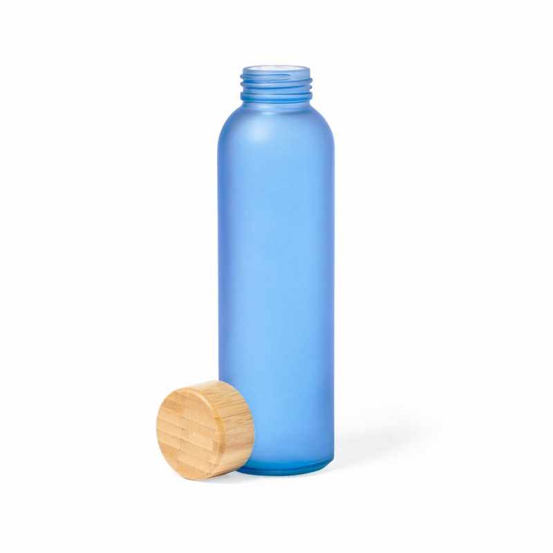 Borraccia in vetro con scritte promozionali da 500 ml - cod. MK1811