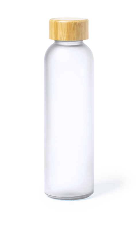 Borraccia in vetro con scritte promozionali da 500 ml - cod. MK1811