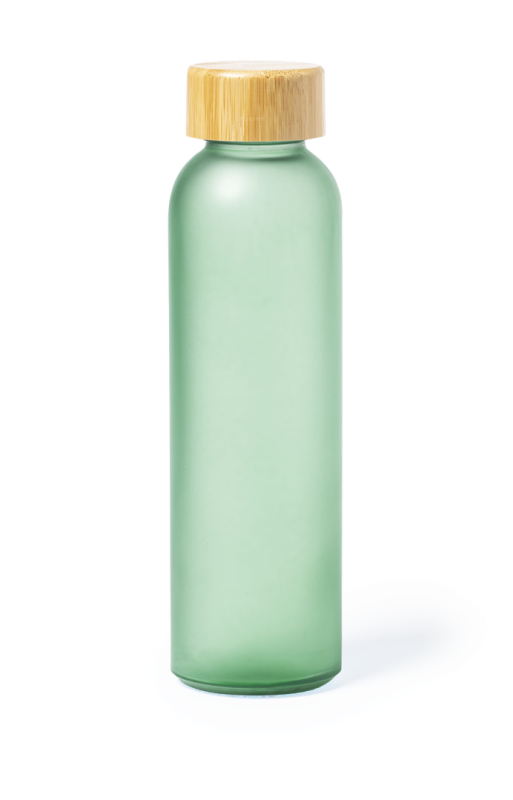 Borraccia in vetro con scritte promozionali da 500 ml - cod. MK1811