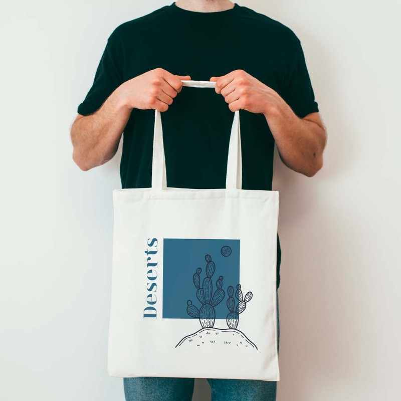 Borse promozionali in cotone f.to 37x41 cm. - cod. MK1817