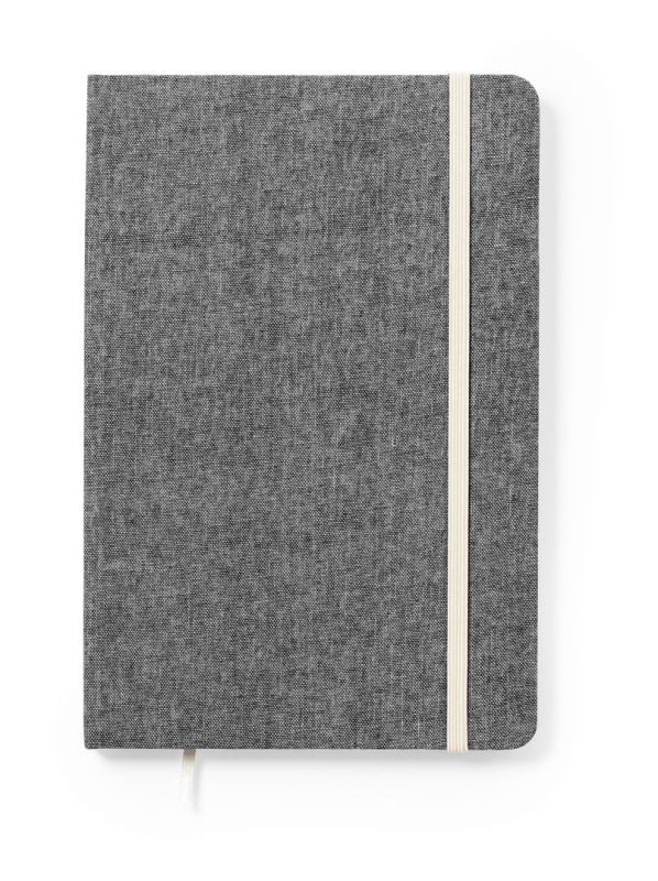 Block Notes con 100 pagine lisce e segnalibro in tessuto - cod. MK1889