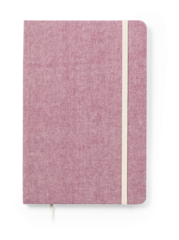 Block Notes con 100 pagine lisce e segnalibro in tessuto - cod. MK1889