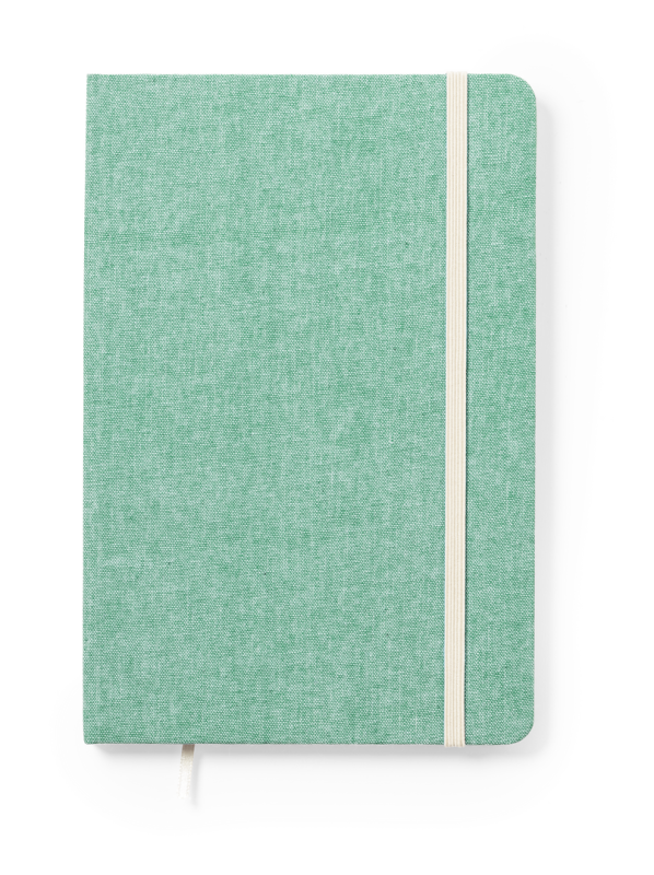 Block Notes con 100 pagine lisce e segnalibro in tessuto - cod. MK1889