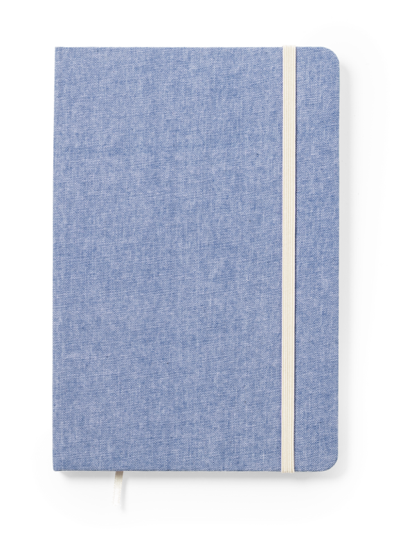 Block Notes con 100 pagine lisce e segnalibro in tessuto - cod. MK1889