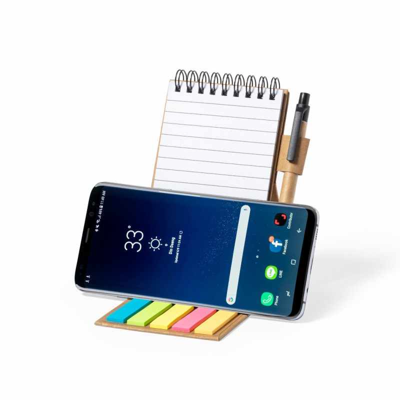 Block Notes con supporto per smartphone - cod. MK1892