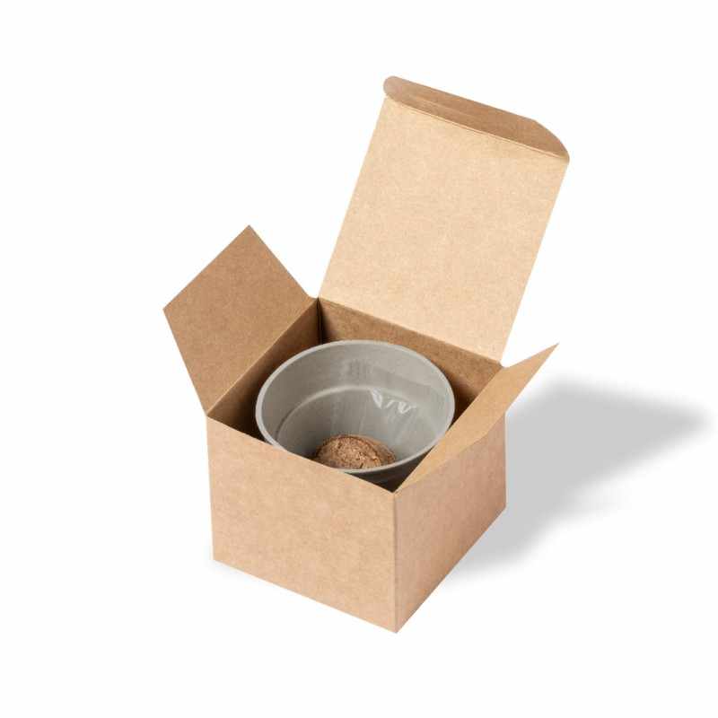 Vaso con semi di girasole da personalizzare - cod. MK1929