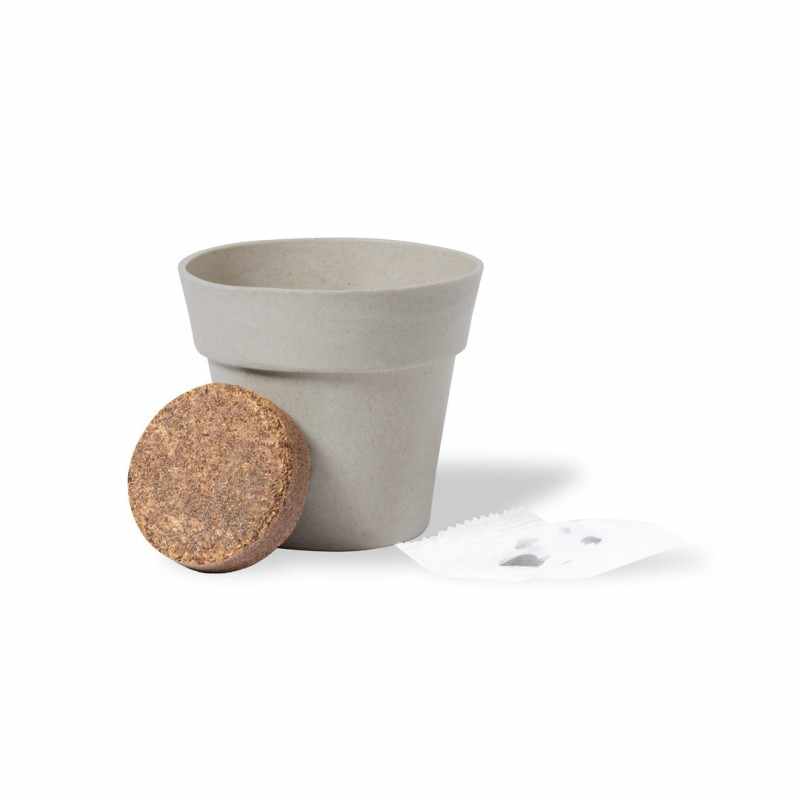 Vaso con semi di girasole da personalizzare - cod. MK1929