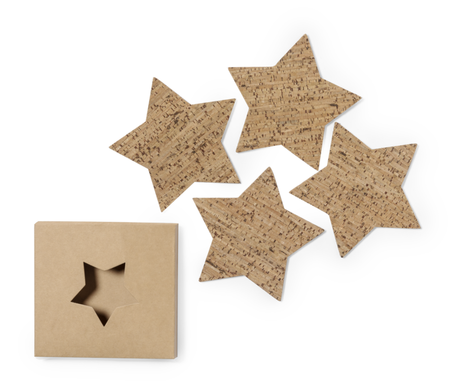 Set Sottobicchieri in sughero da stampare con logo - cod. MK20106