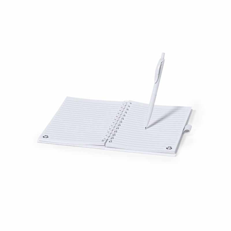 Taccuino con scritte promozionali e penna inclusa - cod. MK20220