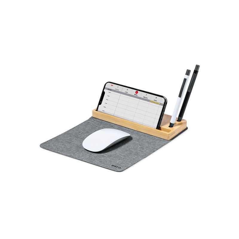 Mouse pad con logo e caricatore wireless - cod. MK20247