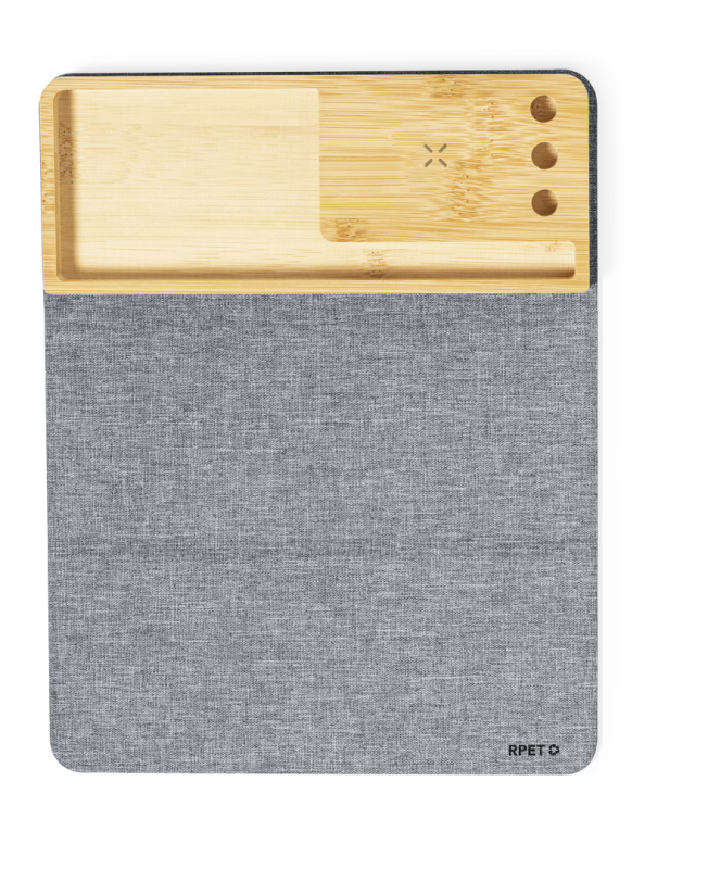 Mouse pad con logo e caricatore wireless - cod. MK20247
