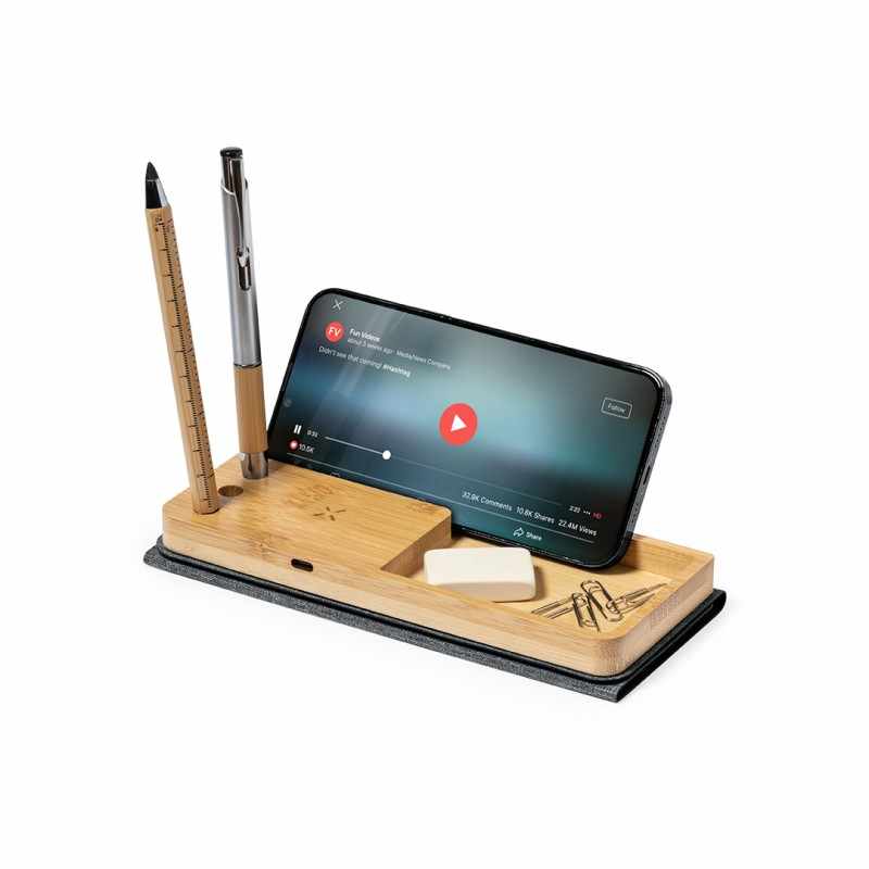 Mouse pad con logo e caricatore wireless - cod. MK20247