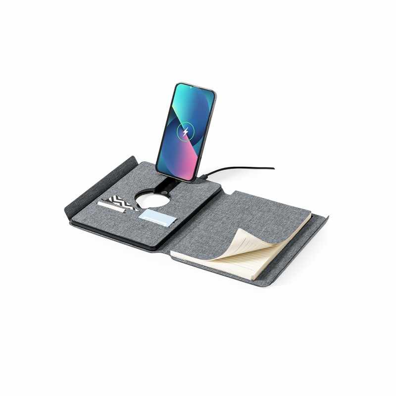 Block Notes A5 multifunzione con powerbank wireless - cod. MK20248