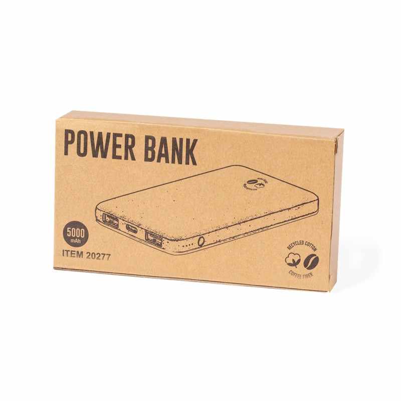 Power Bank da 5.000 mAh con scritte - cod. MK20277