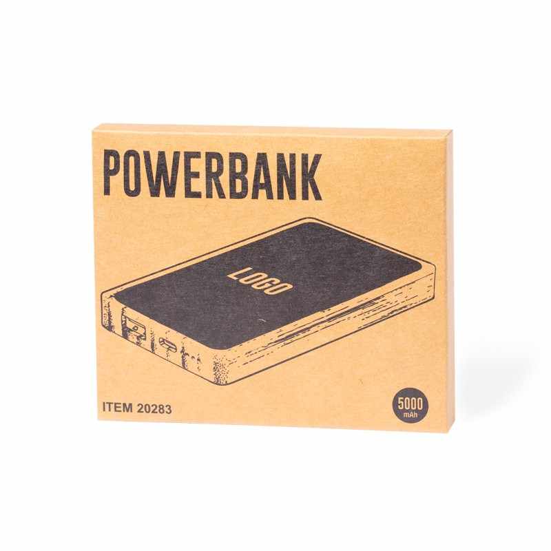 Power Bank da 5.000 mAh personalizzabile con scritte - cod. MK20283