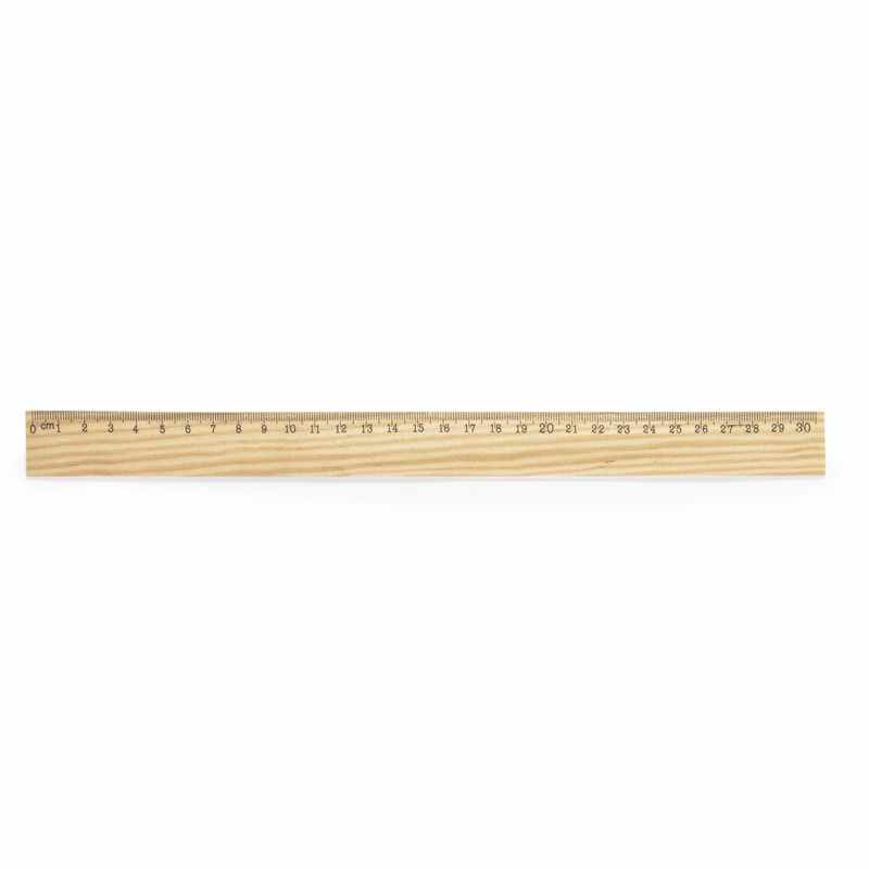 Righello in legno da 30 cm con logo - cod. MK20378