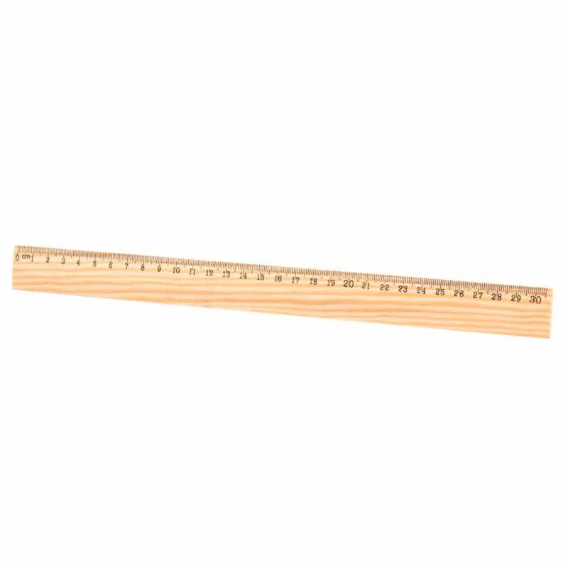 Righello in legno da 30 cm con logo - cod. MK20378