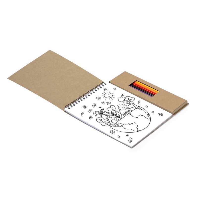 Set per colorare con pastelli e quaderno - cod. MK20408