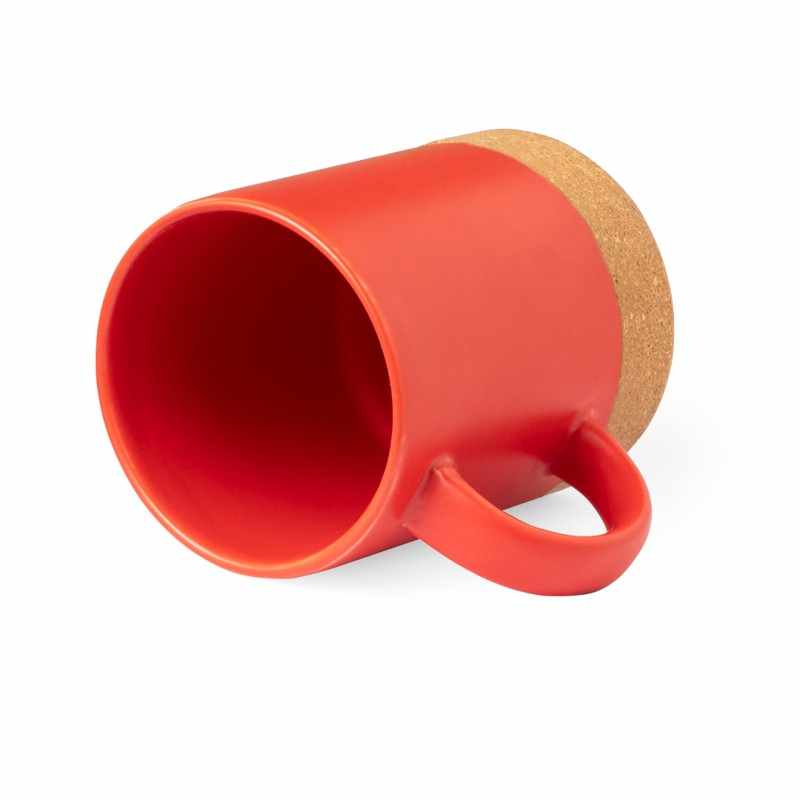 Tazze in ceramica con base in sughero da 350 ml - cod. MK20520