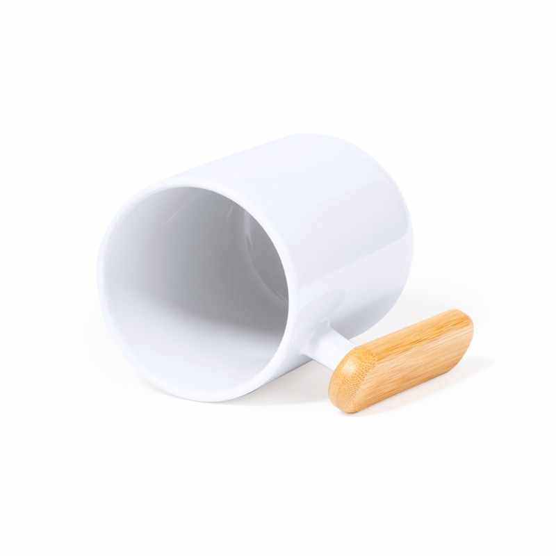 Tazza con manico in bambù da 480 ml - cod. MK20523