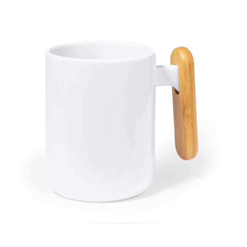 Tazza con manico in bambù da 480 ml - cod. MK20523