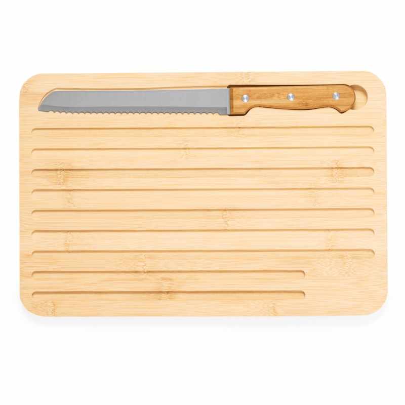 Tagliere per pane con coltello - cod. MK20574