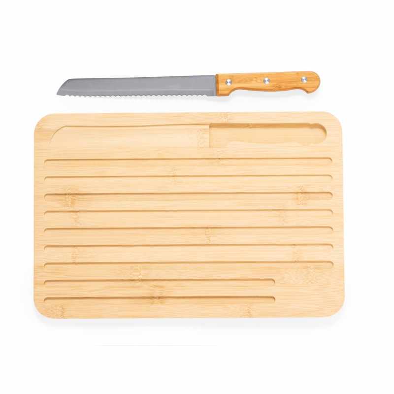 Tagliere per pane con coltello - cod. MK20574