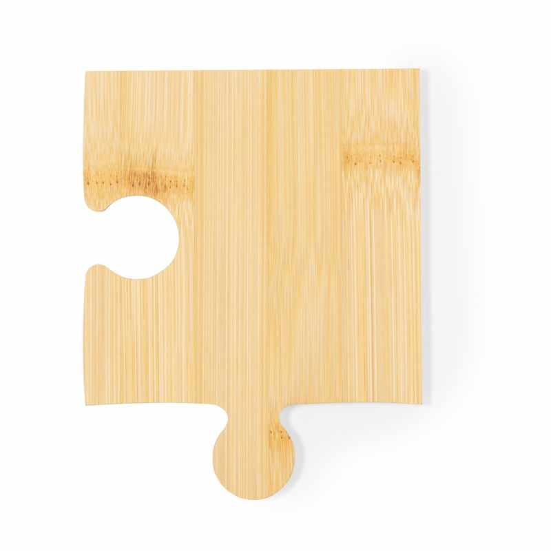 Sottobicchieri puzzle in bambù da stampare con logo - cod. MK20580