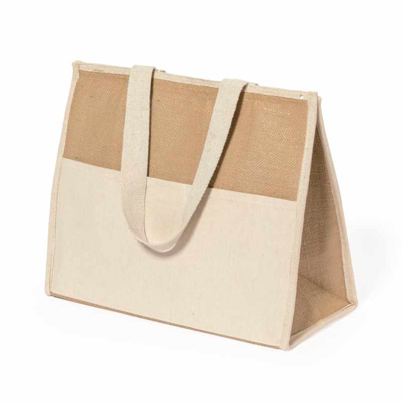 Borsa Termica in Juta Laminata f.to 43x34x20 cm. - cod. MK20624