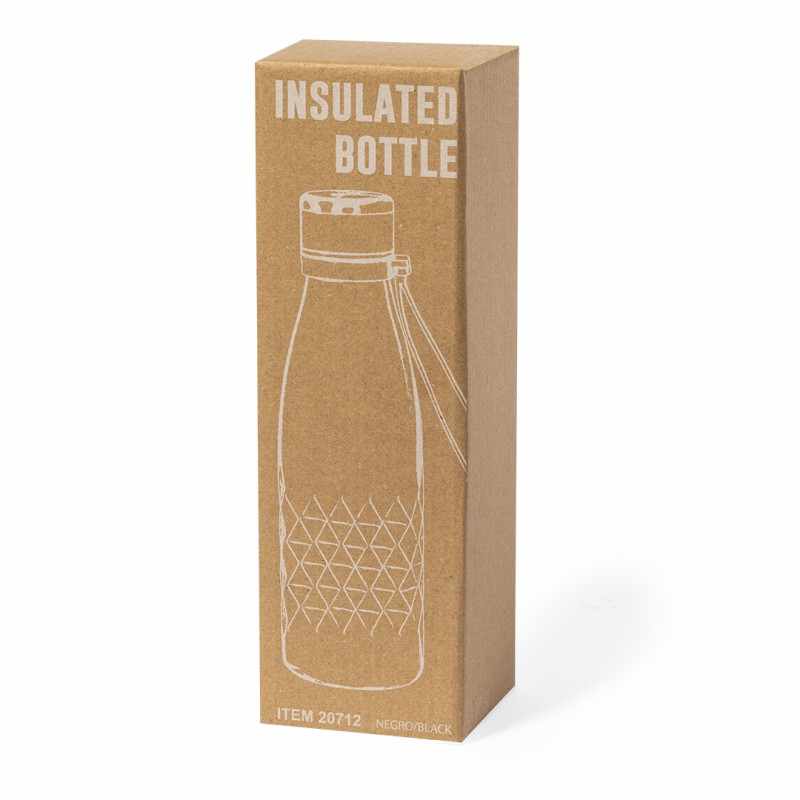 Borraccia con manico in silicone - cod. MK20712