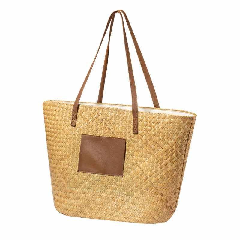 Shopping bags di paglia f.to 47x30x24 cm. - cod. MK20759