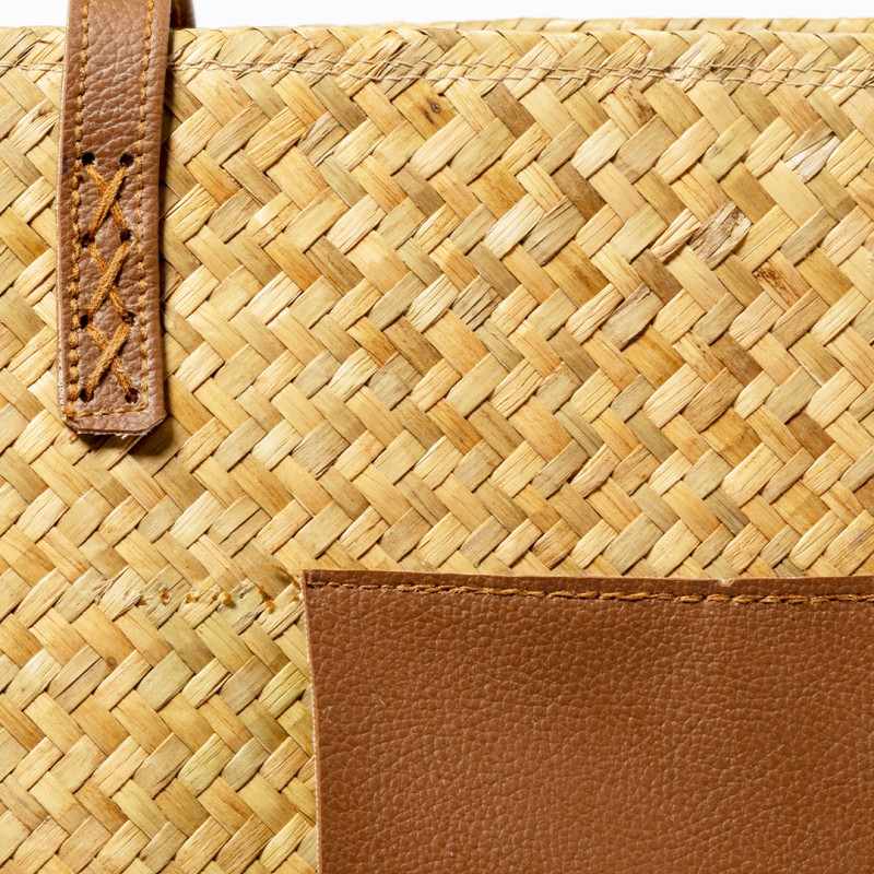 Shopping bags di paglia f.to 47x30x24 cm. - cod. MK20759