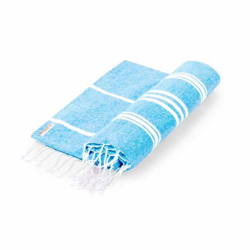 Pareo in cotone riciclato con stampa logo - cod. MK20753