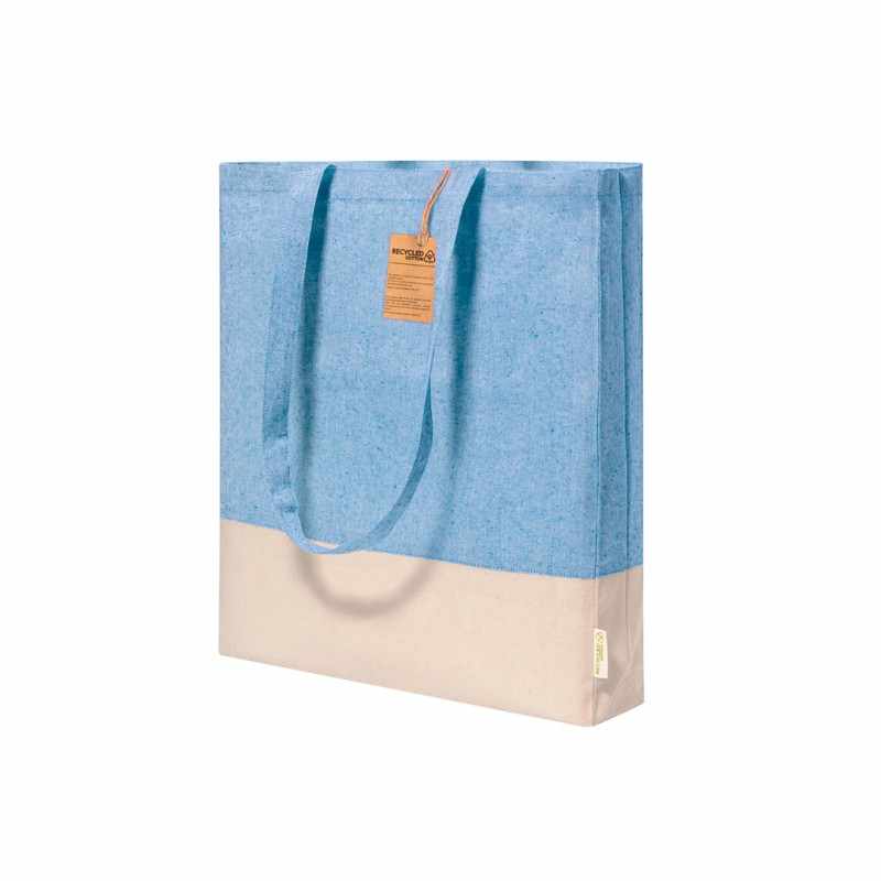 Borsa in cotone dai colori pastello f.to 38x42x8 cm. - cod. MK20772