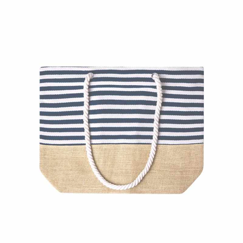 Borsa in juta e cotone da personalizzare f.to 55x39x15 cm. - cod. MK20758