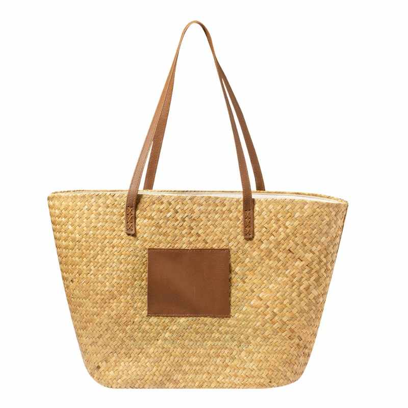 Shopping bags di paglia f.to 47x30x24 cm. - cod. MK20759