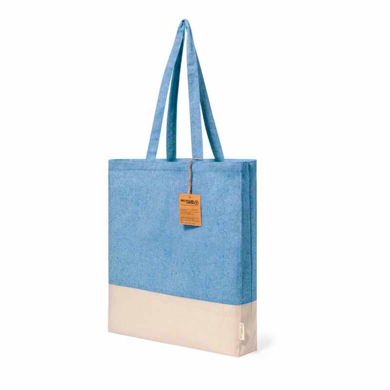 Borsa in cotone dai colori pastello f.to 38x42x8 cm. - cod. MK20772