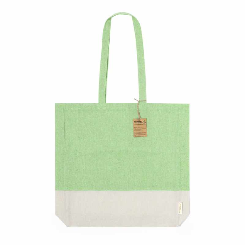 Borsa in cotone dai colori pastello f.to 38x42x8 cm. - cod. MK20772