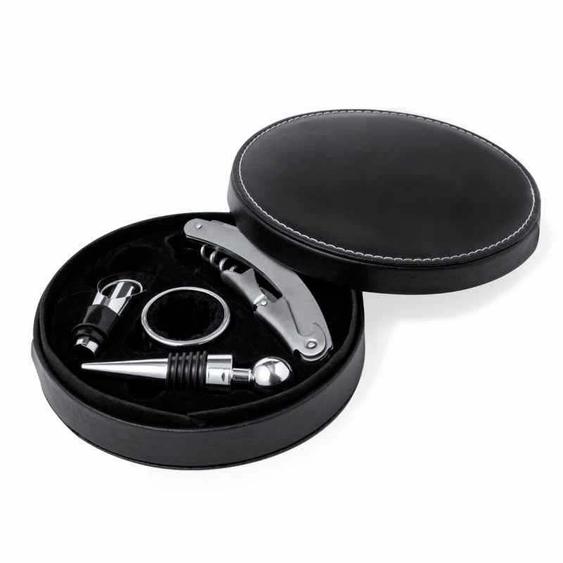 Set Vino elegante in similpelle - cod. MK20787
