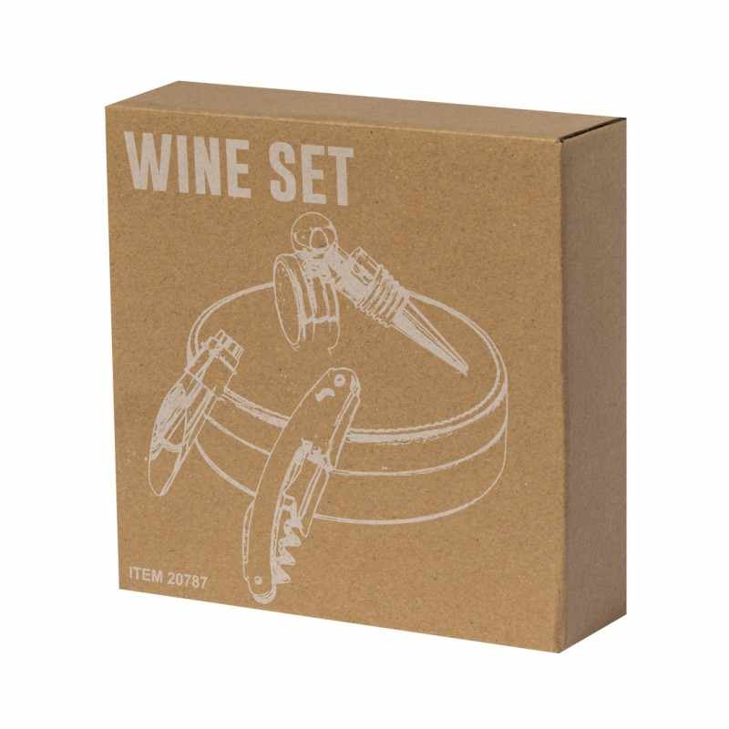 Set Vino elegante in similpelle - cod. MK20787