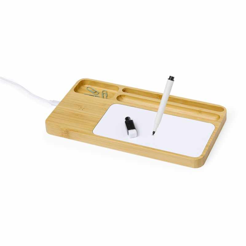 Caricabatterie wireless con scritte serigrafate - cod. MK20843