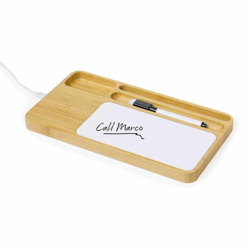 Caricabatterie wireless con scritte serigrafate - cod. MK20843