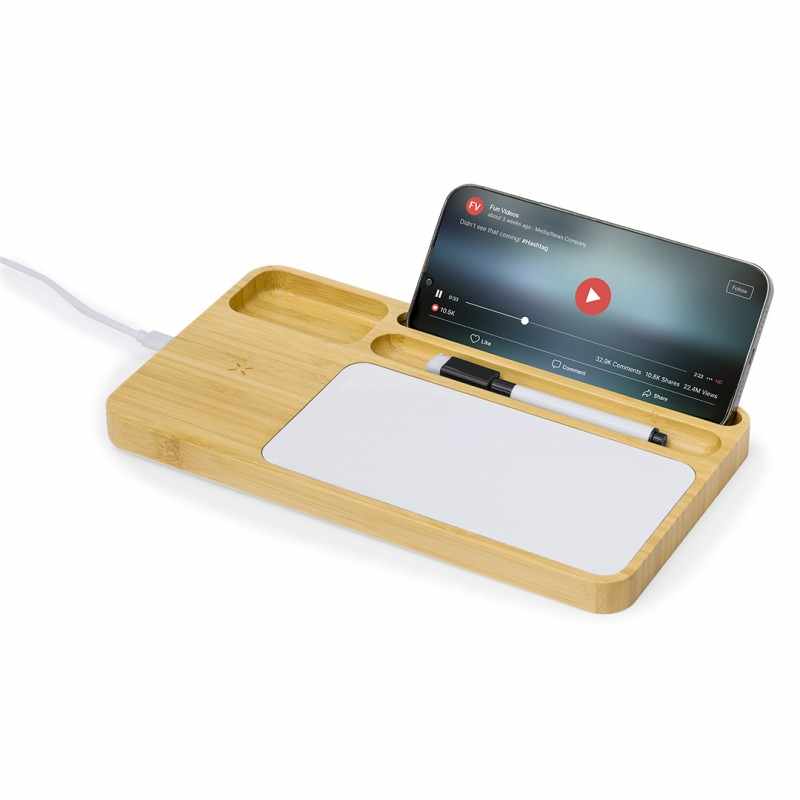 Caricabatterie wireless con scritte serigrafate - cod. MK20843