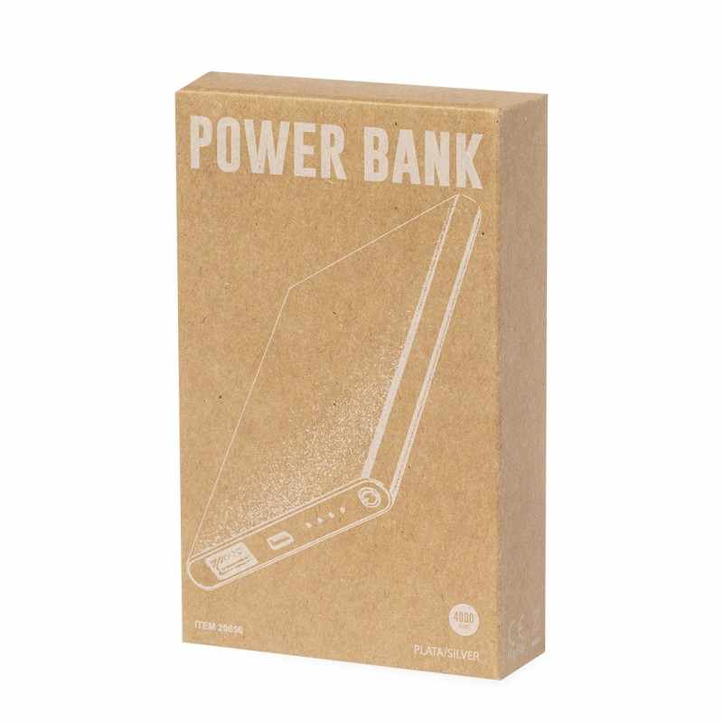 Power Bank con scritte stampate da 4.000 mAh - cod. MK20856
