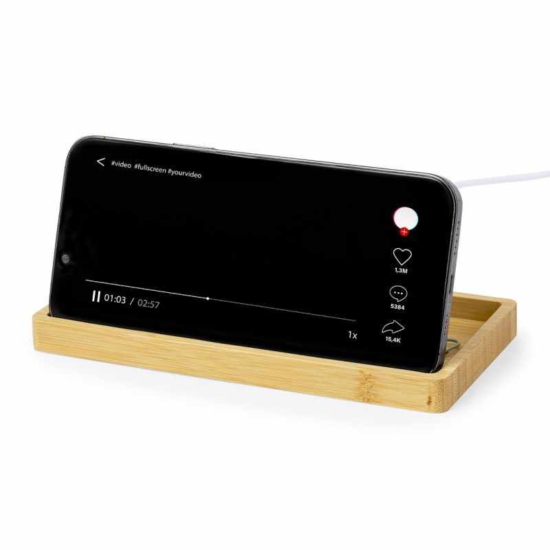 Caricabatterie wireless personalizzato con logo - cod. MK20861