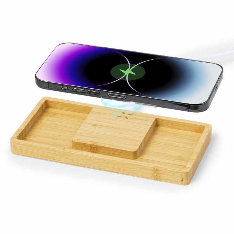 Caricabatterie wireless personalizzato con logo - cod. MK20861