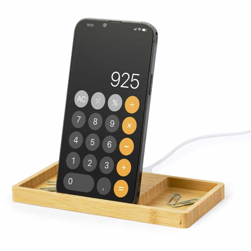 Caricabatterie wireless personalizzato con logo - cod. MK20861