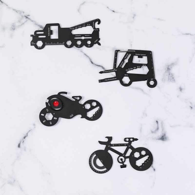 Multiutensile in acciaio inox a forma di moto - cod. MK20998