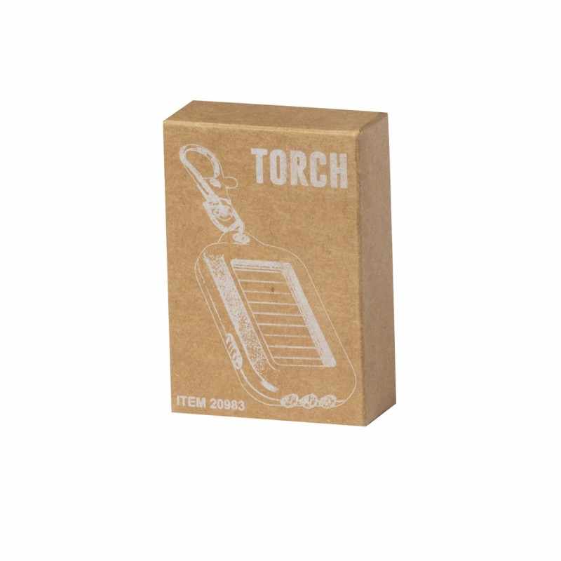 Portachiavi con torcia a ricarica solare - cod. MK20983